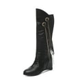 thumbnail image 1 of Fesfesfes Wide Calf Boots For Women Fashion All Match Mid Tube Fall Winter Fleece Thick With Mid Heel Knight US:5.5(36), 1 of 8