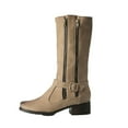 thumbnail image 1 of Fesfesfes Wide Calf Boots For Women Low-heeled Nubuck Synthetic Handsome US:4.5(35), 1 of 9