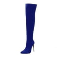 thumbnail image 1 of Fesfesfes Wide Calf Boots For Women Fashion Autumn Winter High Heel Pointed Side Zipper Lady High Boots US:8.5(41), 1 of 8