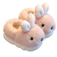 thumbnail image 1 of Fesfesfes Winter Children Plush Closed Back Non Slip Keep Warm Home Slippers for Boys and Girls Toddler Kids Cozy Fleece Lined Indoor Outdoor Play Shoes(Pink,5-7 Years), 1 of 9