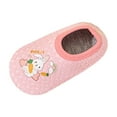 thumbnail image 1 of Fesfesfes Winter Children Plush Non Slip Warm Home Slippers for Boys Girls Cozy Fleece Lined Indoor Outdoor Baby Toddler Kids Soft Flexible Lightweight Casual Walking Shoes(Pink#3,6-12 Months), 1 of 4