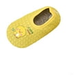 thumbnail image 1 of Fesfesfes Winter Children Plush Non Slip Warm Home Slippers for Boys Girls Cozy Fleece Lined Indoor Outdoor Baby Toddler Kids Soft Flexible Lightweight Casual Walking Shoes(Yellow#3,9-10 Years), 1 of 4