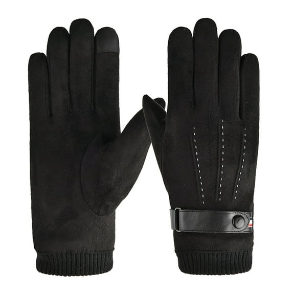Fesfesfes Winter Ski Gloves Adult Snow Windproof Warm Cold And Velvet Sports Riding Skating Gloves