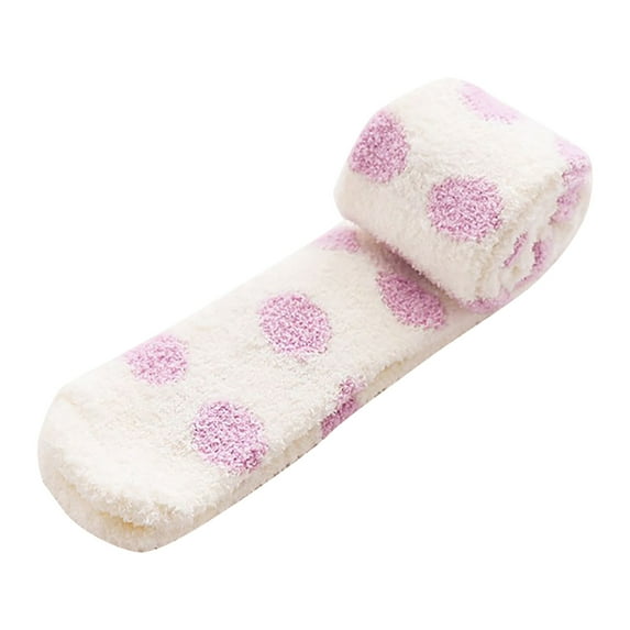 Fesfesfes Winter Thigh-High Stocking for Women Keep Warm Print Socks Knitting Warm Anklets Leggings Stocking for Teen Girls