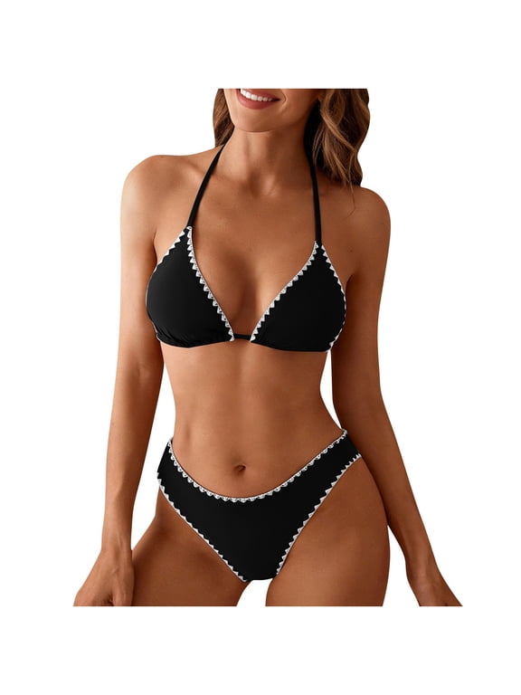 Women Bandeau Bandage Bikini Set Push-Up Brazilian Swimwear Teen Girls Young Ladies Beachwear Two-Piece Strapless Swimsuit