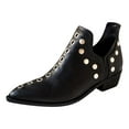 thumbnail image 1 of Fesfesfes Women Boots Winter Retro Breathable Hollow Sleeve Low Heels Roman Naked 6(37), 1 of 5