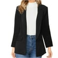thumbnail image 1 of Fesfesfes Women Cardigan Women Business Attire Solid Color Long Sleeve Cardigan Top Jacket Coat, 1 of 9