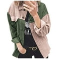 thumbnail image 1 of Fesfesfes Women Cardigan Women Casual Long Sleeve Stripe Patchwork Long Cardigan Tops Blouse Coat, 1 of 8