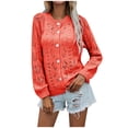thumbnail image 1 of Fesfesfes Women Cardigan Women Casual Pockets Long Sleeve Casual Solid Coat Cardigan Blouse, 1 of 9