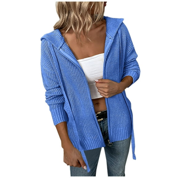 Fesfesfes Women Cardigan Women Casual Pockets Long Sleeve Casual Solid Coat Cardigan Blouse On Sale