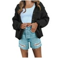 thumbnail image 1 of Fesfesfes Women Cardigan Women Casual Pockets Long Sleeve Casual Solid Coat Cardigan Blouse Sale Items, 1 of 8