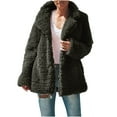 thumbnail image 1 of Fesfesfes Women Cardigan Women Fall Winter Solid Color Long Sleeve Plush Cardigan Jacket Tops, 1 of 5