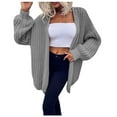 thumbnail image 1 of Fesfesfes Women Cardigan Women Top Cardigan Outwear Coat Long Sleeve Coat Sale Clearance, 1 of 9