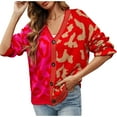 thumbnail image 1 of Fesfesfes Women Cardigan Women Top Cardigan Outwear Coat Long Sleeve Coat Sale Items, 1 of 9