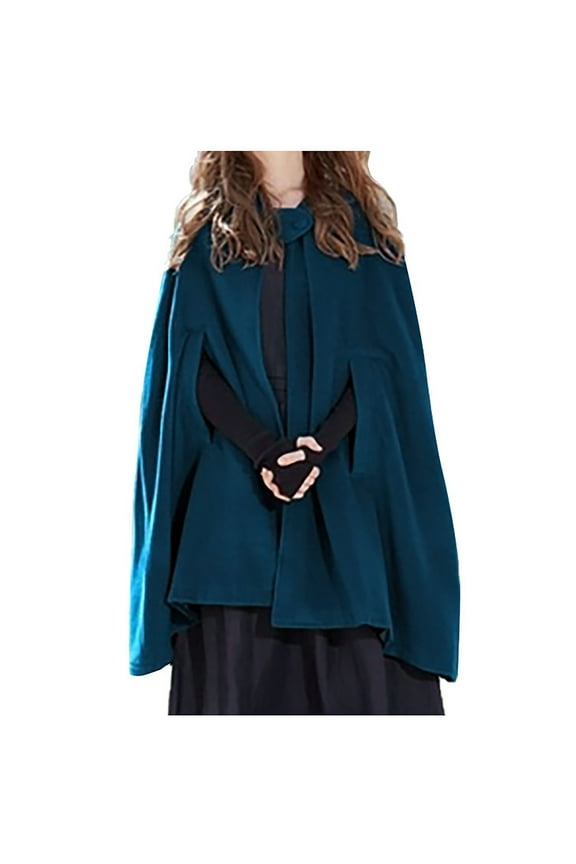 Women Cardigan Women Trench Coat Open Front Cardigan Jacket Coat Shawl Cape Cloak Mantle Plus