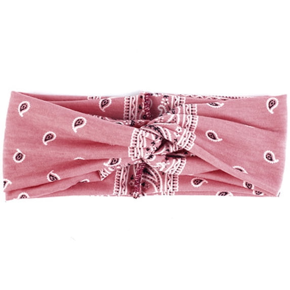 Fesfesfes Women Casual Knotted Printed Headband Wide-brimmed Headband Fitness Yoga Knotted Headband,,Second Piece Free Shipping