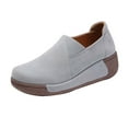 thumbnail image 1 of Fesfesfes Women Dress Shoes Round Toe Fashion Thick-soled Rocking Shoes Lightweight Shoes Comfortable Mother Shoes Casual Synthetic Shoes 40(7.5), 1 of 1
