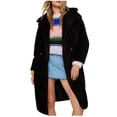 thumbnail image 1 of Fesfesfes Women Flannel Coat Fashion Top Socket Leopard Print Winter Thirt Comfortable Long Sleeve Coat Clearance, 1 of 5