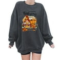 thumbnail image 1 of Fesfesfes Women Flannel Shirt Fashion Thanksgiving Printed Loose Long Sleeve Blouse Round Neck Casual Pullover Tops Sweatershirt, 1 of 5