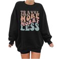 thumbnail image 1 of Fesfesfes Women Flannel Shirt Skull Print Loose Roundneck Long-Sleeved Fleece Oversized Sweatshirt Pullover, 1 of 7