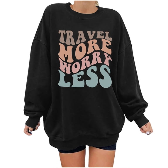 Fesfesfes Women Flannel Shirt Skull Print Loose Roundneck Long-Sleeved Fleece Oversized Sweatshirt Pullover