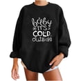 thumbnail image 1 of Fesfesfes Women Flannel Shirt Winter Sexy Round Neck Long Sleeve Tops Christmas Printed Regular Hoodies Sweatshirt Blouse Sale Clearance, 1 of 8