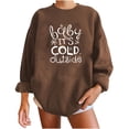 thumbnail image 1 of Fesfesfes Women Flannel Shirt Winter Sexy Round Neck Long Sleeve Tops Christmas Printed Regular Hoodies Sweatshirt Blouse Under $10, 1 of 8