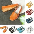 thumbnail image 1 of Fesfesfes Women Flats Womens Casual Shoe Cowhide Peas Mom Shoes Cowhide Soled Slipsole Shoes 9.5(43), 1 of 5