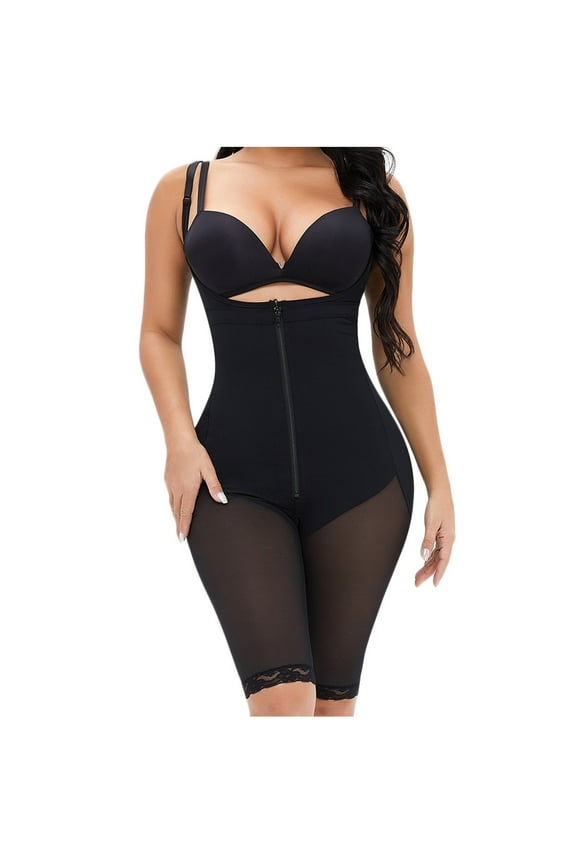 Women Full Body Shaper Bodycon Bodysuit Straped Tummy Control Shapewear Ladies Plus Size Corset Underwear or
