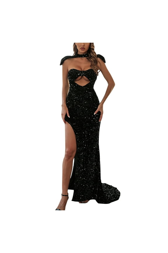 Women Gowns Sleeveless Strapless Backless Tube Top Evening Long Dress Tops on