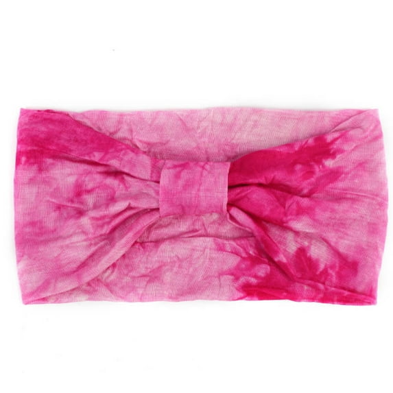 Fesfesfes Women Headband Casual Knotted Printed Headband Tie-dye Sports Wide-brimmed Headband Fitness Yoga Headband,,Second Piece Free Shipping