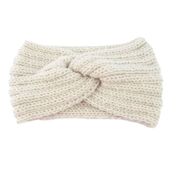 Fesfesfes Women Headband Soft Stretch Ear Warmer Headband Women Winter Cable Knit Headbands Hairbands,,Second Piece Free Shipping