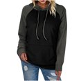 thumbnail image 1 of Fesfesfes Women Hooded Casual Long Sleeve Hoodie Patchwork Ladies Tops Sweatshirts or, 1 of 6