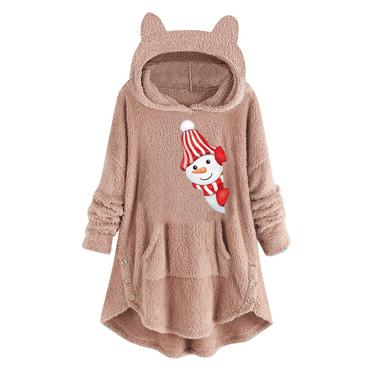 Casual Long Sleeve Hooded Plush Coat Casual Long Sleeve Hooded Plush Coat