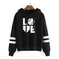 thumbnail image 1 of Fesfesfes Women Hooded Lightweight Long Sleeve Casual Pullover Hooded Tops, 1 of 2