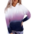 thumbnail image 1 of Fesfesfes Women Hooded Long Sleeve Fall Printing Hoodis Blouse Sweatshirts Loose Tops Clearance, 1 of 6