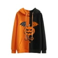 thumbnail image 1 of Fesfesfes Women Hooded Long Sleeve Halloween Pullovers Sweatshirts Casual Tops Clearance Under $10, 1 of 4