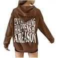 thumbnail image 1 of Fesfesfes Women Hooded Loose Sweatshirts Drawstring Hoodies Back Graphic Shirts Casual Pullover Long Sleeve Tops With Pocket Tops on, 1 of 7