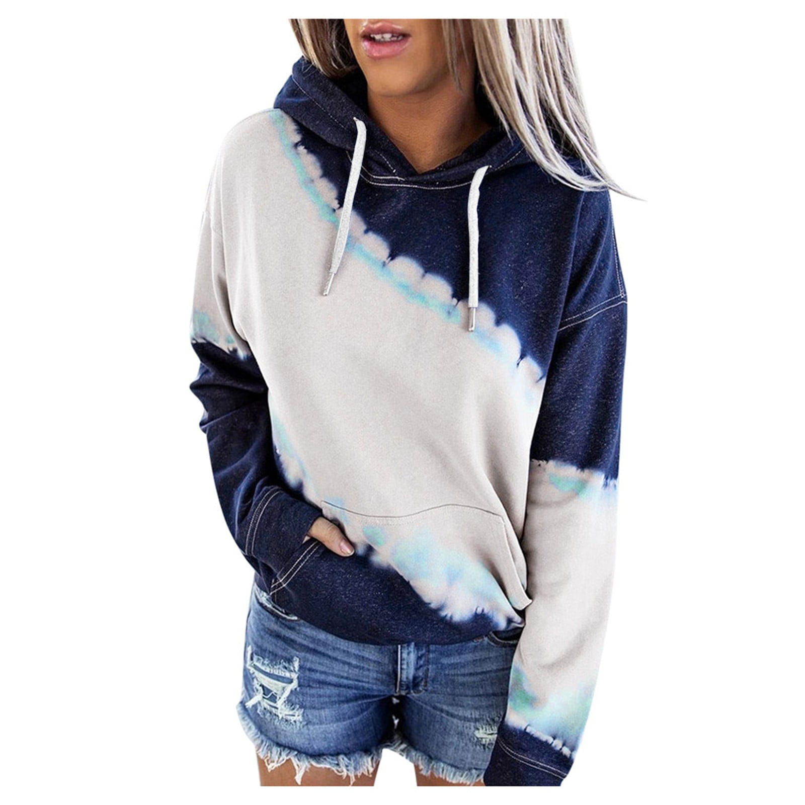  fesfesfes Women's Tie Dye Gradient Sweatshirt Shirt No