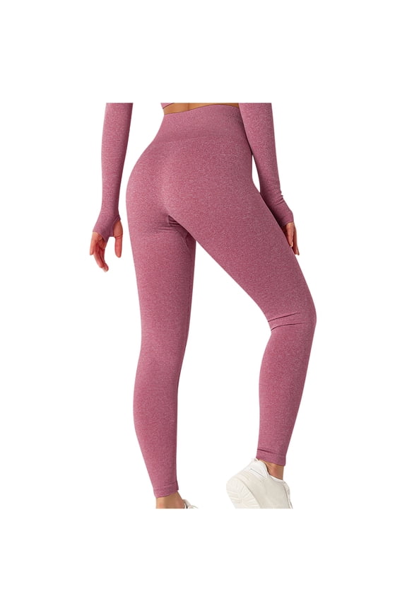 Women Leggings Ribbed Crop Tank High Waist Shorts Yoga Pans Casual Solid High Waist Hip Lift Tight Pans Tops on