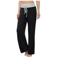 thumbnail image 1 of Fesfesfes Women Pant High-Waist Lace-up Solid Color Waist Fashion Casual Trousers Under $10, 1 of 9