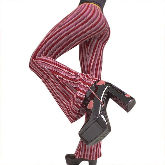 Fesfesfes Women Pants Pants Low Waist Bag Hip Fashion Printing Casual Pants Flared