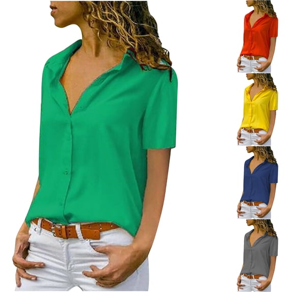 Fesfesfes Women Plus Size Activewear for Women's Summer Casual Solid Short Sleeve Top Short Sleeve Tops/Shirt Womens Shirts 14(XXXL)