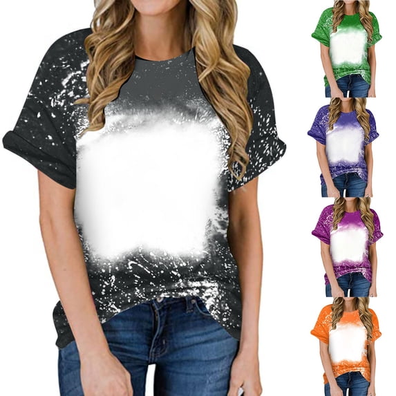Fesfesfes Women Plus Size Activewear for Women's Summer Fashion Slim Tie Round Neck Short Sleeve T-shirt Yoga Top 3XL(US:14)