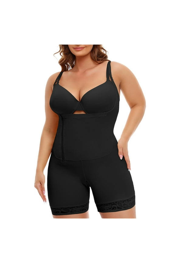 Women Plus Size Bodysuit Body Shaper Bodysuit Tummy Control Shapewear Sling Corset Shapewear Jumpsuit Gifts for Her Under 10$