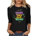 thumbnail image 1 of Fesfesfes Women Plus Size Shirts New Women's V-neck Slim Three Quarter Sleeve Digital Printed T-shirt Top T Shirts for Women M(US:6), 1 of 5