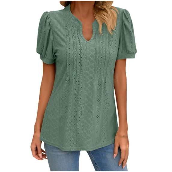 Fesfesfes Women Shirts Womens Fashion Print Tops Short Sleeve Out Blouse Funny Round Neck T-Shirt Tops Tank Top Womens Fashion Tops XL(US:10)