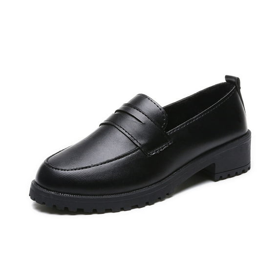 Fesfesfes Women Shoes Round Toe Versatile Flat Shoes Soft Bottom Large Size Casual Color Shoes 35(4.5)