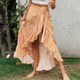 thumbnail image 1 of Fesfesfes Women Skirt Spring Printing Skirt High Waist Long Dress Bohemian Swing A-Line Skirts Plus Size $10, 1 of 8