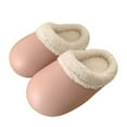 thumbnail image 1 of Fesfesfes Women Slip On Shoes Winter Indoor Soft Soles Cotton Slippers Gooses Eggs Shoes Bedroom Warm Cotton Shoes Plush Slippers Ladies Cotton Slippers 6.5-7(38-39), 1 of 7